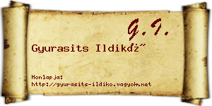 Gyurasits Ildikó névjegykártya